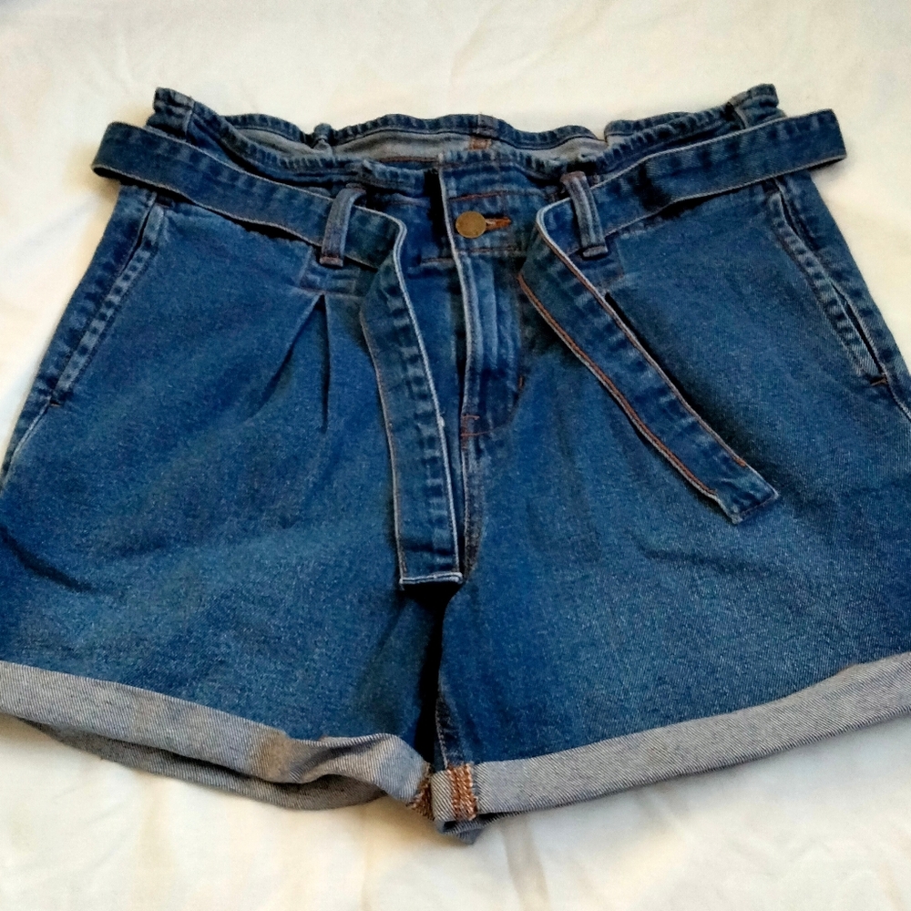 A.N.A Shorts Women 10 Blue Denim Academia Beach Vacation Resort Casual Comfy Y2K